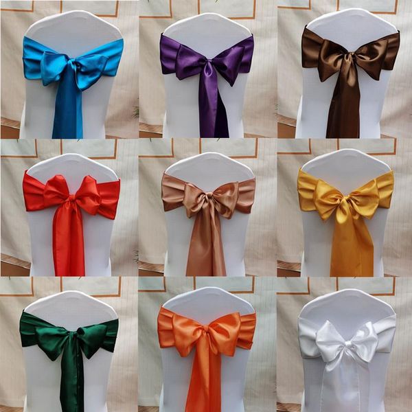 sashes 1pcs 17*275cm red/blue/yellow/purple satin bow tie ribbon band chair cover sash el banquet wedding party decoration
sashes 1pcs 17*275cm red/blue/yellow/purple satin bow tie ribbon band chair cover sash el banquet wedding party decoration