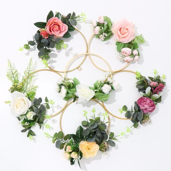 decorative flowers & wreaths 1pc multicolor artificial rose flower wedding bridal garland festival window door hanging floral hoop backdrop
decorative flowers & wreaths 1pc multicolor artificial rose flower wedding bridal garland festival window door hanging floral hoop backdrop