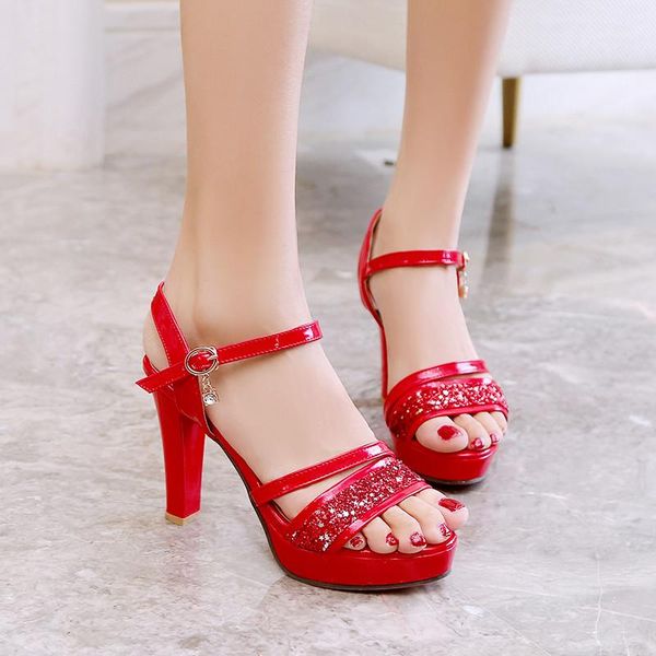 women sandals high heels summer 2021 red black white bling glitter party spike heel woman shoes luxury platform big size
women sandals high heels summer 2021 red black white bling glitter party spike heel woman shoes luxury platform big size