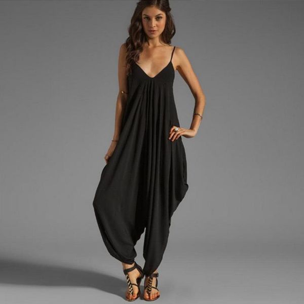 bazhenova women backless deep v-neck sling jumpsuit loose irregular long rompers wide leg pants casual clothes t1792 women's jumpsuits, Black;white
bazhenova women backless deep v-neck sling jumpsuit loose irregular long rompers wide leg pants casual clothes t1792 women's jumpsuits, Black;white