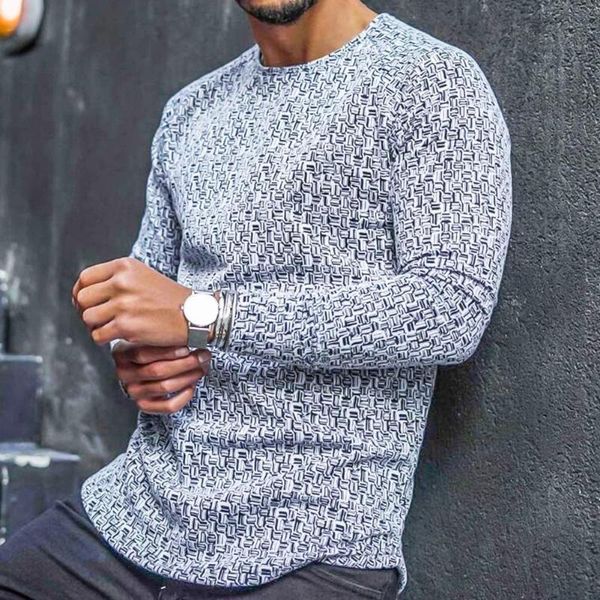 men's t-shirts t-shirt long sleeve slim cotton blend men stripe plaid print pullover for autumn, White;black
men's t-shirts t-shirt long sleeve slim cotton blend men stripe plaid print pullover for autumn, White;black