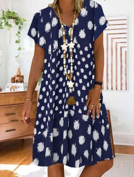 big size summer loose womens dress short sleeve v neck printed plus clothing, Black;gray
big size summer loose womens dress short sleeve v neck printed plus clothing, Black;gray