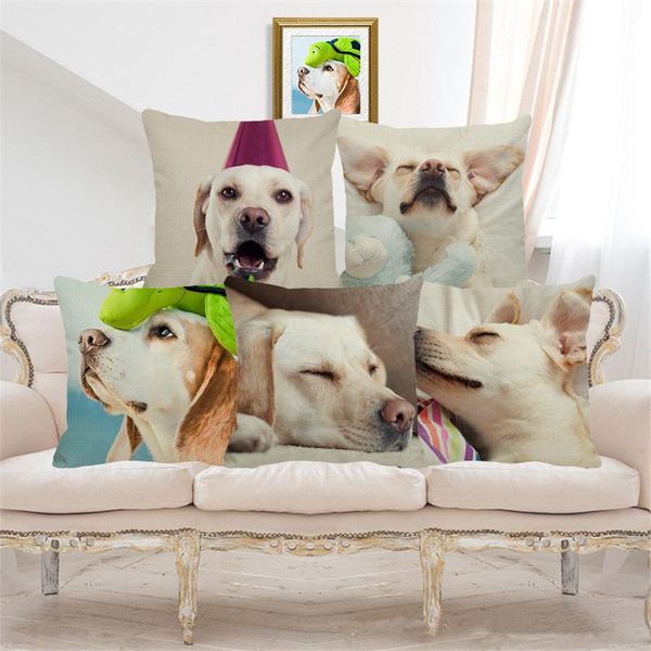 cute animals decoration print white labrad cushion cover linen throw pillows sofa home decorative pillowcase 45x45cm d005 cushion/decorative
cute animals decoration print white labrad cushion cover linen throw pillows sofa home decorative pillowcase 45x45cm d005 cushion/decorative