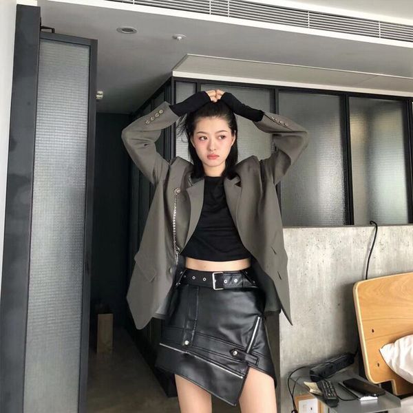 leather skirt women vintage high waisted skirts mini punk skirts ladies asymmetrical skirt black faux leather skirts with zipper
leather skirt women vintage high waisted skirts mini punk skirts ladies asymmetrical skirt black faux leather skirts with zipper