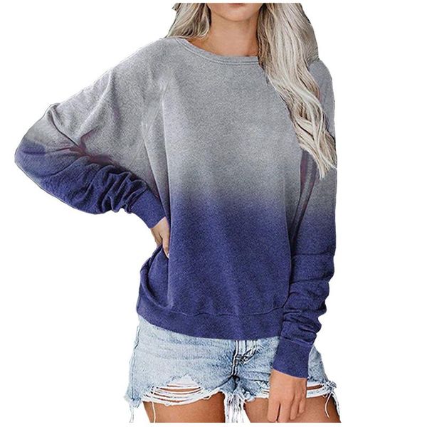 women's blouses & shirts tshirt women spring fashion o-neck gradient print cropped long sleeve loose shirt blouse harajuku t, White
women's blouses & shirts tshirt women spring fashion o-neck gradient print cropped long sleeve loose shirt blouse harajuku t, White