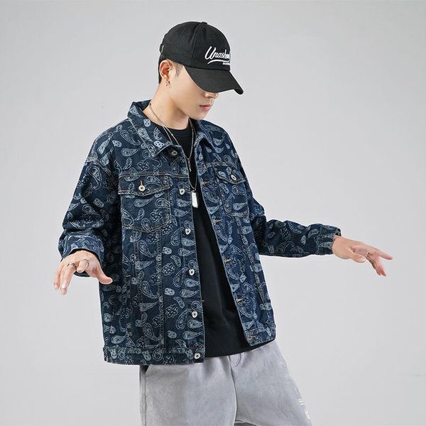 men's jackets 2021denim jacket men coat streetstyle hip hop bandana paisley pattern jeans spring autumn clothing mens outwear, Black;brown
men's jackets 2021denim jacket men coat streetstyle hip hop bandana paisley pattern jeans spring autumn clothing mens outwear, Black;brown