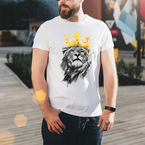 men's t-shirts 2021 t-shirt round neck short sleeve cotton lion crown print solid color casual sports streetwear oversized t shirt, White;black
men's t-shirts 2021 t-shirt round neck short sleeve cotton lion crown print solid color casual sports streetwear oversized t shirt, White;black