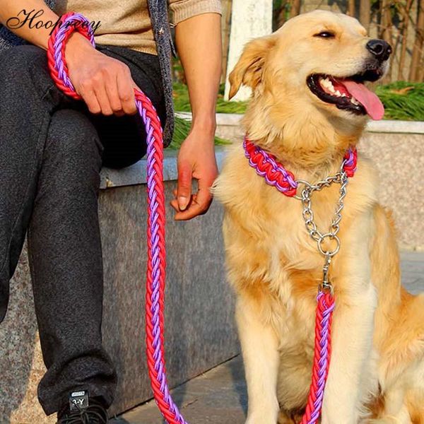 dog collars & leashes large leads durable knitted collar with p chain pet for walking running climbing mountains supplies 10a
dog collars & leashes large leads durable knitted collar with p chain pet for walking running climbing mountains supplies 10a