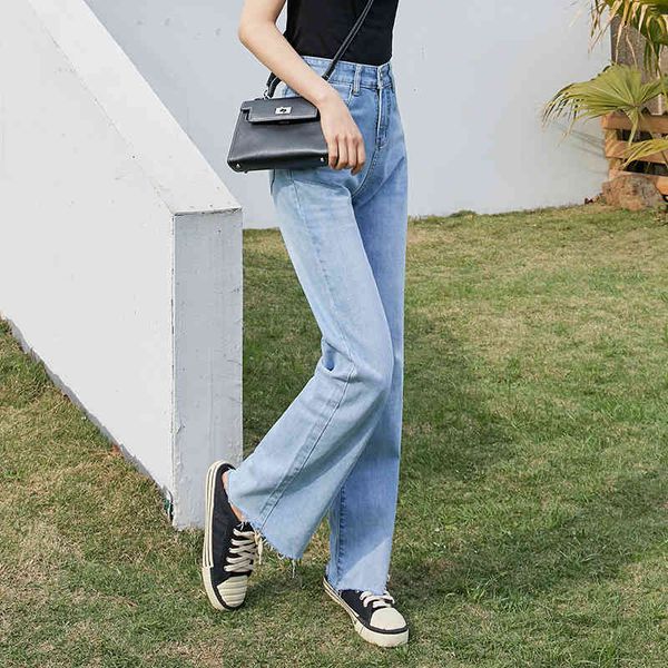 women's jeans autumn denim trousers women wide-leg pants high waist soft thin cotton female demin simple design vwkt, Blue
women's jeans autumn denim trousers women wide-leg pants high waist soft thin cotton female demin simple design vwkt, Blue
