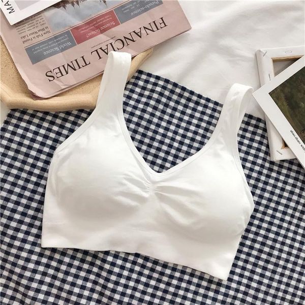 women's tanks & camis autumn clothing back underwear no steel ring sports text, White
women's tanks & camis autumn clothing back underwear no steel ring sports text, White