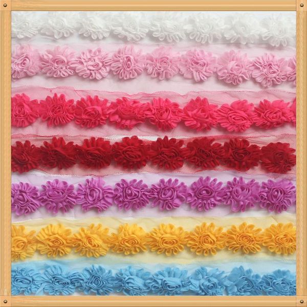 1y/18pcs 5cm chiffon flower mesh lace trim for making baby girls hair headbands rompers jumpsuit dress clothes sewing decoration accessories, Slivery;white
1y/18pcs 5cm chiffon flower mesh lace trim for making baby girls hair headbands rompers jumpsuit dress clothes sewing decoration accessories, Slivery;white