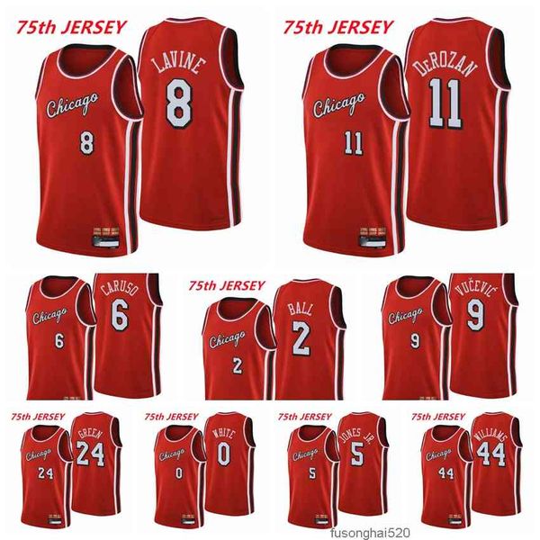 2022 printed chicagobullsmen zach lavine 8 demar derozan 11 lonzo ball 2 alex caruso 6 nikola vucevic 9 white williams 2021/22 75th annivers, Black
2022 printed chicagobullsmen zach lavine 8 demar derozan 11 lonzo ball 2 alex caruso 6 nikola vucevic 9 white williams 2021/22 75th annivers, Black
