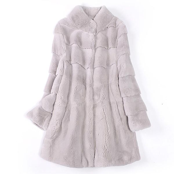 women's fur & faux winter haining whole skin rex coat grass korean loose large size women long section, Black
women's fur & faux winter haining whole skin rex coat grass korean loose large size women long section, Black