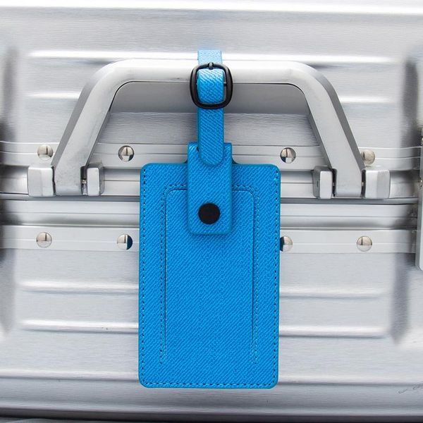 card holders blue diagonal stripes with colored straps luggage tags baggage name suitcase address label holder travel accessories, Brown;gray
card holders blue diagonal stripes with colored straps luggage tags baggage name suitcase address label holder travel accessories, Brown;gray