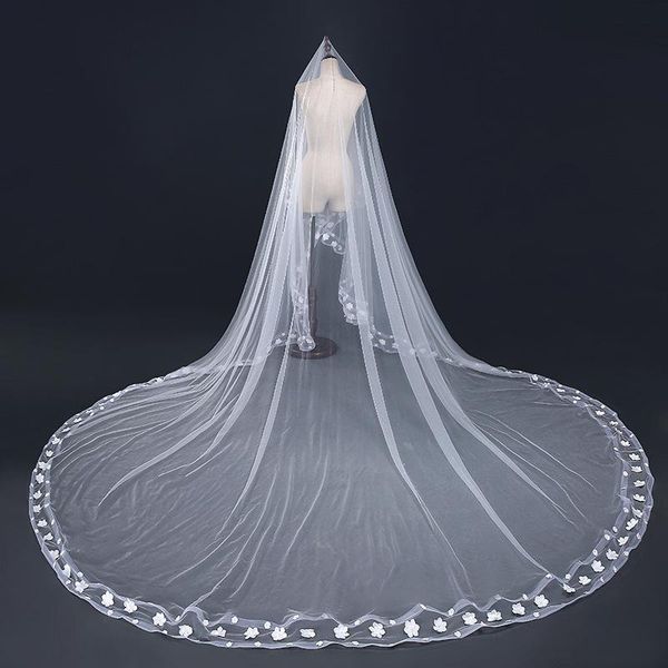 bridal veils mingli tengda bride veil wedding accessories 4 m long 3 wide small fresh flowers series cathedral velo veu voile, Black
bridal veils mingli tengda bride veil wedding accessories 4 m long 3 wide small fresh flowers series cathedral velo veu voile, Black