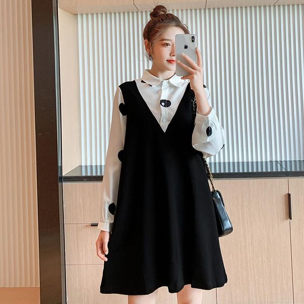 maternity dresses 3911# clothes spring autumn long sleeve false two-piece stylish dress for pregnant women mom, White
maternity dresses 3911# clothes spring autumn long sleeve false two-piece stylish dress for pregnant women mom, White