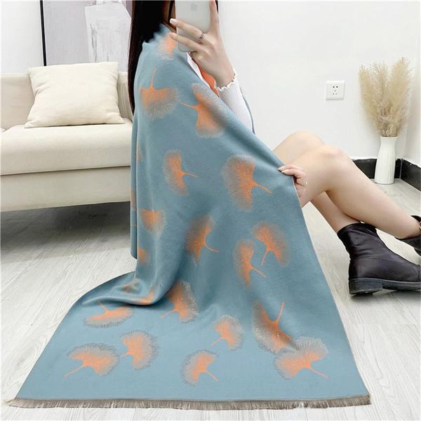 scarves designer women's autumn winter thick leaf female scarf warm knitted women luxury cashmere shawls fashion accessories, Blue;gray
scarves designer women's autumn winter thick leaf female scarf warm knitted women luxury cashmere shawls fashion accessories, Blue;gray