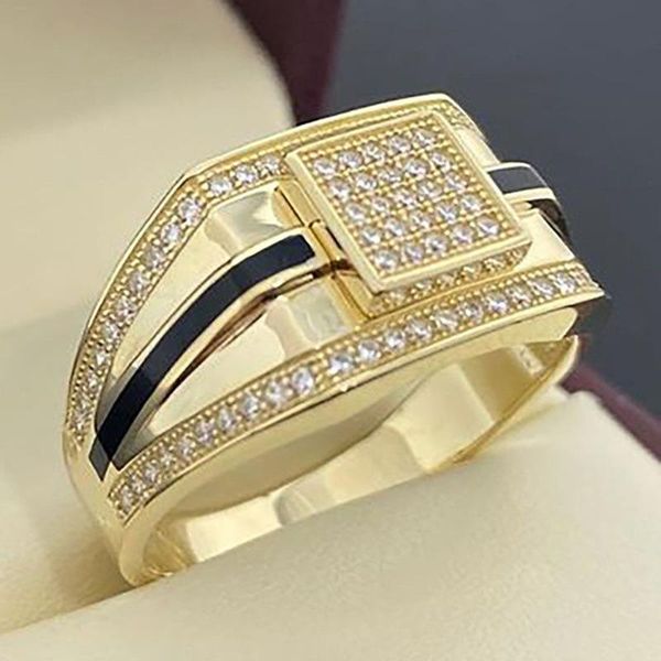 wedding rings creative gold colors black stripes inlaid with zircon for men punk style party male jewelry gift, Slivery;golden
wedding rings creative gold colors black stripes inlaid with zircon for men punk style party male jewelry gift, Slivery;golden