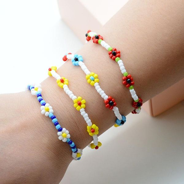 charm bracelets flowers daisy for women korean cute transparent colorful beaded handmade elastic wristband jewelry gift, Golden;silver
charm bracelets flowers daisy for women korean cute transparent colorful beaded handmade elastic wristband jewelry gift, Golden;silver