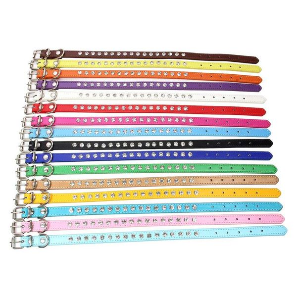 dog collars & leashes collar crystal bling rhinestone pu leather puppy cat necklace neck strap personality pet products
dog collars & leashes collar crystal bling rhinestone pu leather puppy cat necklace neck strap personality pet products