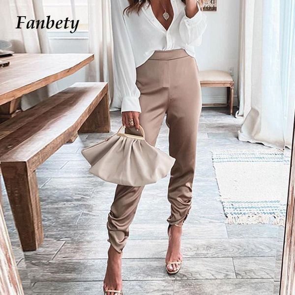 women's pants & capris 2021 office lady fashion solid satin trousers women leopard print street long retro elastic mid-waist slim sweat, Black;white
women's pants & capris 2021 office lady fashion solid satin trousers women leopard print street long retro elastic mid-waist slim sweat, Black;white
