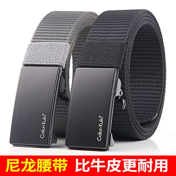 automatic belt buckle men's canvas denim overalls inside toothless and perforated nylon, Black;brown
automatic belt buckle men's canvas denim overalls inside toothless and perforated nylon, Black;brown