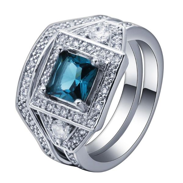 wedding rings 2pc large finger sets for women luxury love blue cz engagement ring party gift 2021 style, Slivery;golden
wedding rings 2pc large finger sets for women luxury love blue cz engagement ring party gift 2021 style, Slivery;golden