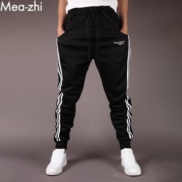 men's pants joggers men casual sports running loose jogging elsatic waist male ankle pant, Black
men's pants joggers men casual sports running loose jogging elsatic waist male ankle pant, Black