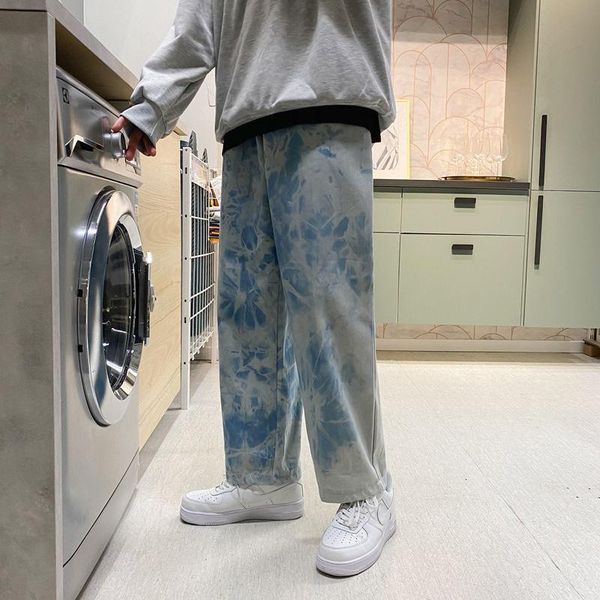 men's jeans 2021 gradual dyed color straight pants loose baggy homme casual classic cargo pocket biker denim trousers s-xl, Blue
men's jeans 2021 gradual dyed color straight pants loose baggy homme casual classic cargo pocket biker denim trousers s-xl, Blue