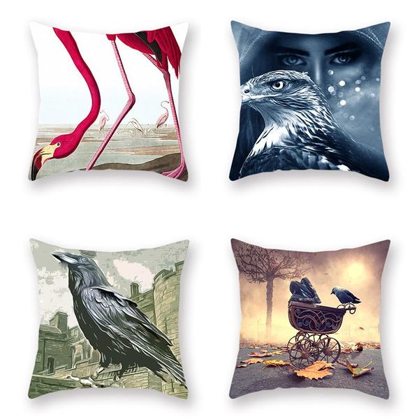 set of 4 throw pillow covers watercolor birds pattern cushion cover 18 x inch pillowcase multicolor cushion/decorative
set of 4 throw pillow covers watercolor birds pattern cushion cover 18 x inch pillowcase multicolor cushion/decorative