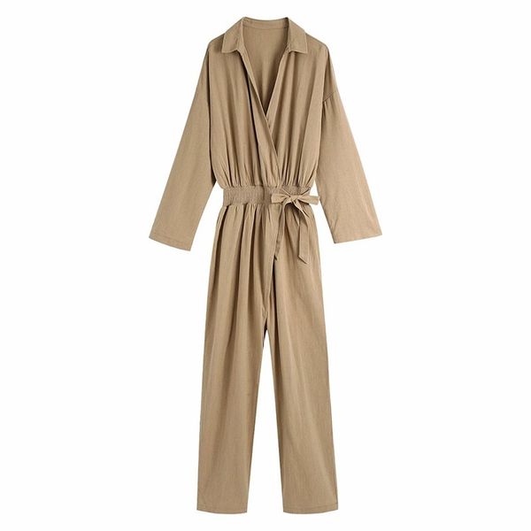 women fashion simplicity khaki stripe lapel elasticity waist tie jumpsuit female hip pocket decoration rompers 210520, Black;white
women fashion simplicity khaki stripe lapel elasticity waist tie jumpsuit female hip pocket decoration rompers 210520, Black;white