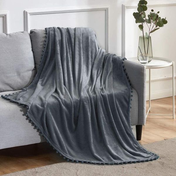 blankets flannel blanket with pompom fringe soft throws solid color couch for bed sofa winter lightweight cozy
blankets flannel blanket with pompom fringe soft throws solid color couch for bed sofa winter lightweight cozy