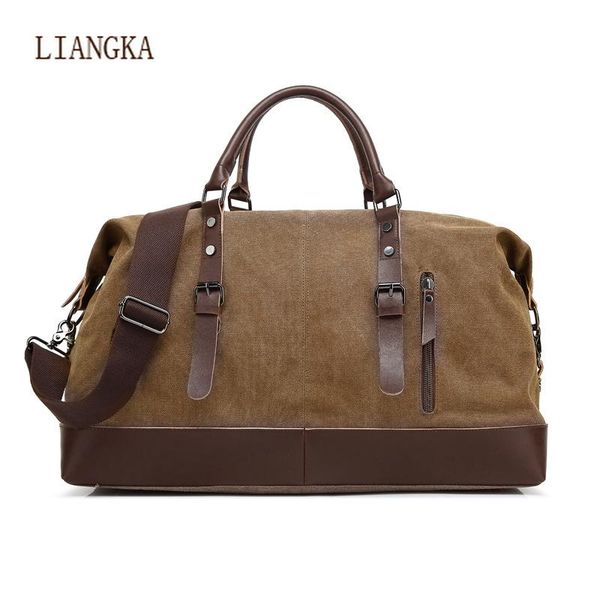 vintage canvas travel bag crazy horse leather men's duffle luggage one shoulder large weekend overnight bags duffel
vintage canvas travel bag crazy horse leather men's duffle luggage one shoulder large weekend overnight bags duffel