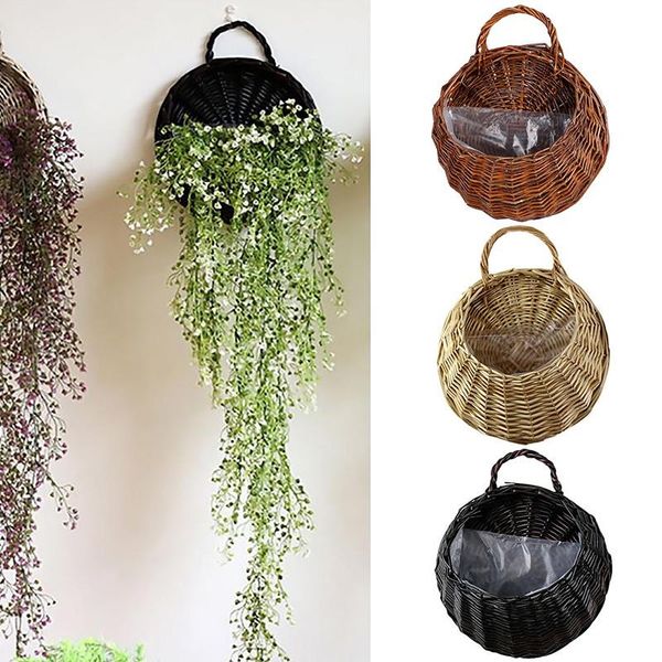 handmade hanging baskets wicker rattan wall durable flower basket storage home decoration
handmade hanging baskets wicker rattan wall durable flower basket storage home decoration