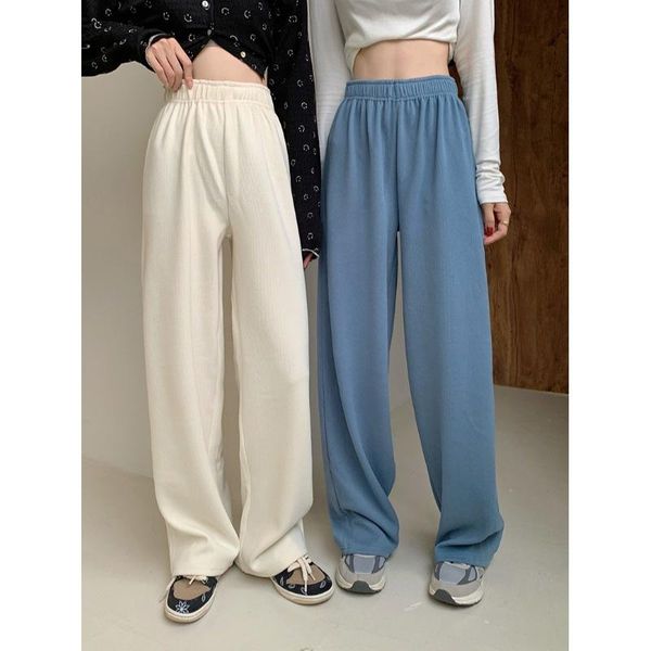 women's pants & capris autumn elastic waist korean style high slimming all-matching draping small straight wide leg casual, Black;white
women's pants & capris autumn elastic waist korean style high slimming all-matching draping small straight wide leg casual, Black;white