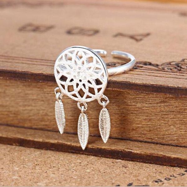 cluster rings 925 sterling silver charming dreamcatcher feather tassel adjustable for lover gifts s-r211, Golden;silver
cluster rings 925 sterling silver charming dreamcatcher feather tassel adjustable for lover gifts s-r211, Golden;silver