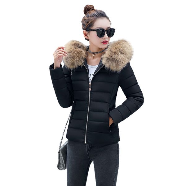 Women's & Parkas Short Big Fur Collar Hooded Winter Korean Plus Size Black Thick Warm Down Coat Fashion Women Jacket Parka 3XL
Women's & Parkas Short Big Fur Collar Hooded Winter Korean Plus Size Black Thick Warm Down Coat Fashion Women Jacket Parka 3XL