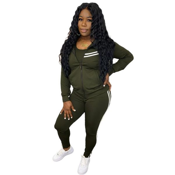 women's two piece pants tracksuit solid color zipper cardigan long sleeve casual sports suit for women, White 
women's two piece pants tracksuit solid color zipper cardigan long sleeve casual sports suit for women, White