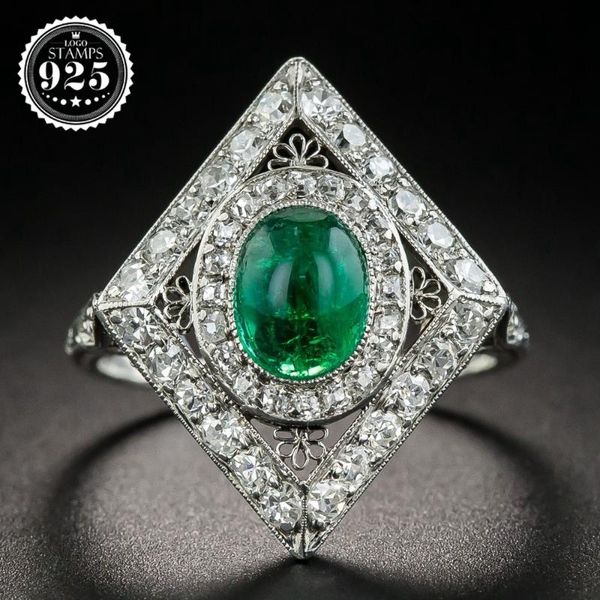 cluster rings zirconia women luxury jewelry engagement wedding silver 925 ring green gamstone fashion accessories for vintage punk, Golden;silver
cluster rings zirconia women luxury jewelry engagement wedding silver 925 ring green gamstone fashion accessories for vintage punk, Golden;silver