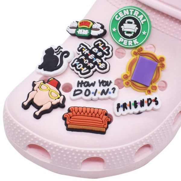 wholewsale friends croc charms for boys shoe buckcle decoration clog braclet birthday chritmas gift jibbitz for adult, White;pink
wholewsale friends croc charms for boys shoe buckcle decoration clog braclet birthday chritmas gift jibbitz for adult, White;pink