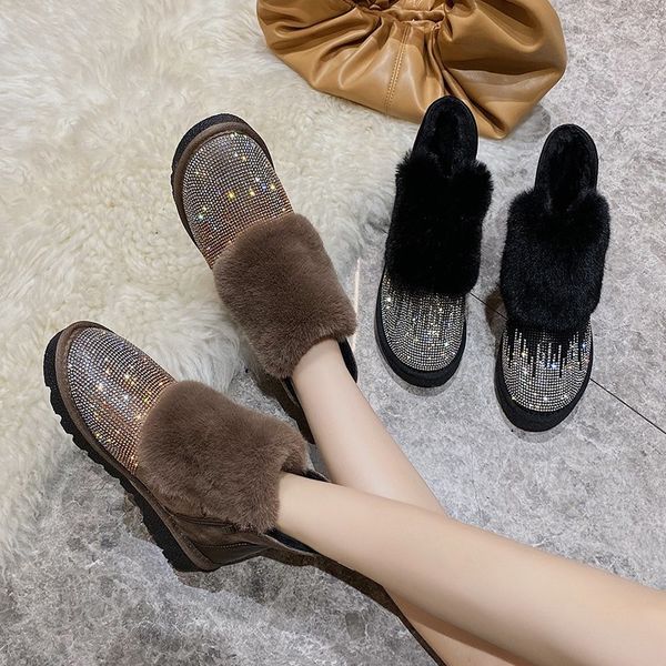 warm plush winter boots fashion short ankle boots women shoes woman fur zipper shine bling women boots botas mujer plus size a3, Black
warm plush winter boots fashion short ankle boots women shoes woman fur zipper shine bling women boots botas mujer plus size a3, Black
