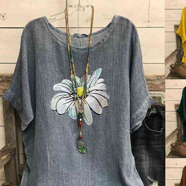 vintage womens shirts blouse women cotton and blend o neck short sleeve floral print casual plus size 40, White
vintage womens shirts blouse women cotton and blend o neck short sleeve floral print casual plus size 40, White