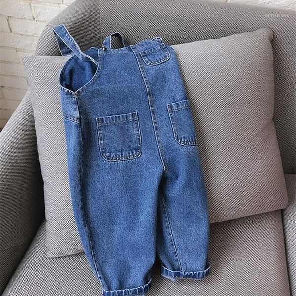 jumpsuits 2021 girls' autumn fashion korean children's cotton solid color loose denim bib elastic band1, Blue
jumpsuits 2021 girls' autumn fashion korean children's cotton solid color loose denim bib elastic band1, Blue