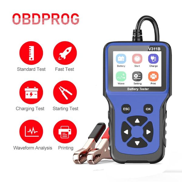 code readers & scan tools obdprog v311b car battery tester 12v charger analyzer cricut load charging cranking test 100-2000cca
code readers & scan tools obdprog v311b car battery tester 12v charger analyzer cricut load charging cranking test 100-2000cca