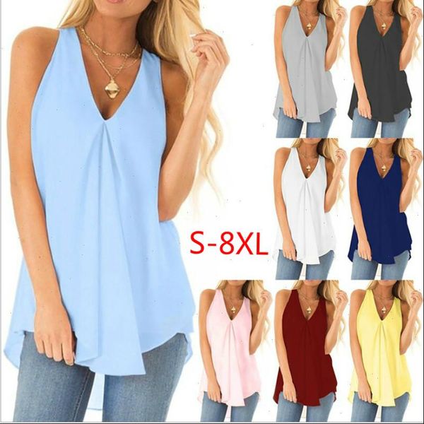 shirts women blouses elegant sleeveless chiffon and blouse womens plus size summer breathable feminina clothes v neck, White
shirts women blouses elegant sleeveless chiffon and blouse womens plus size summer breathable feminina clothes v neck, White