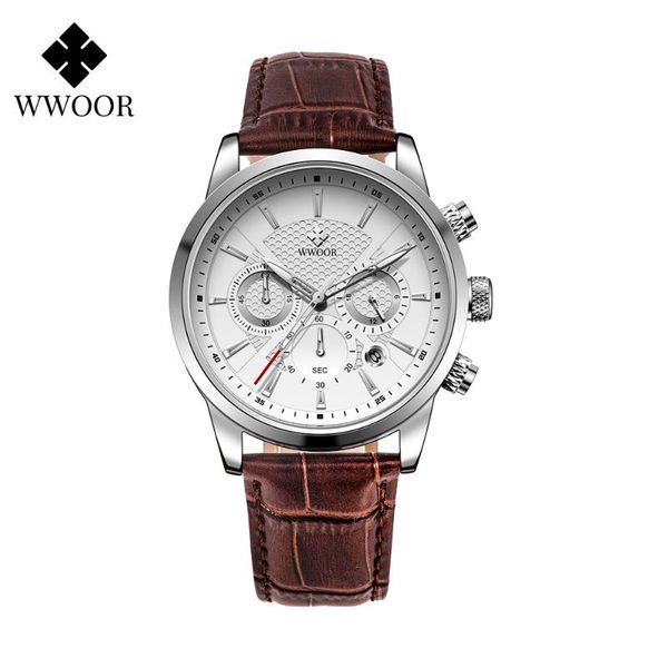 wristwatches reloj hombre classic brown leather men's quartz watch wwoor 2021 fashion business waterproof clock, Slivery;brown
wristwatches reloj hombre classic brown leather men's quartz watch wwoor 2021 fashion business waterproof clock, Slivery;brown