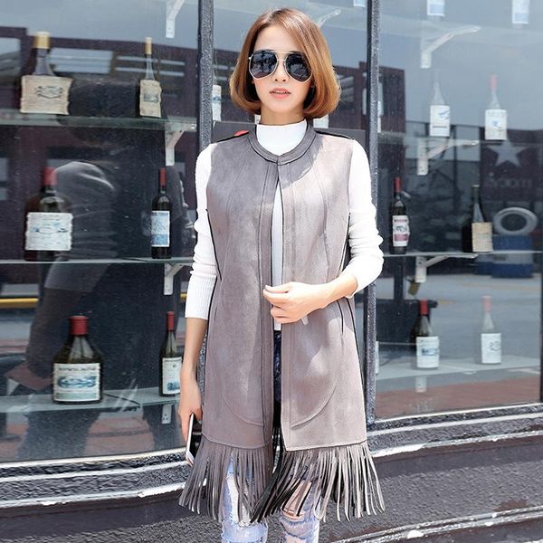 women's vests swyivy sleeveless jacket outwear long casual tassel waistcoat lady office wear women coat vest plus size, Black;white
women's vests swyivy sleeveless jacket outwear long casual tassel waistcoat lady office wear women coat vest plus size, Black;white