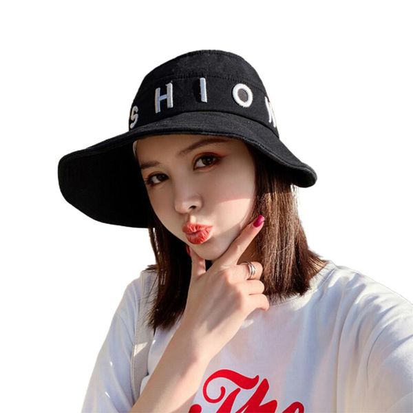 wide brim hats women summer visors letter hat foldable sun large beach straw chapeau femme uv protection cap, Blue;gray
wide brim hats women summer visors letter hat foldable sun large beach straw chapeau femme uv protection cap, Blue;gray