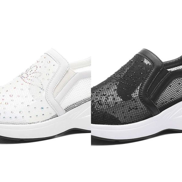 casual shoes golden rabbit inner heightening white 2021 summer new net leisure with leather women's 11068 413f, Black
casual shoes golden rabbit inner heightening white 2021 summer new net leisure with leather women's 11068 413f, Black