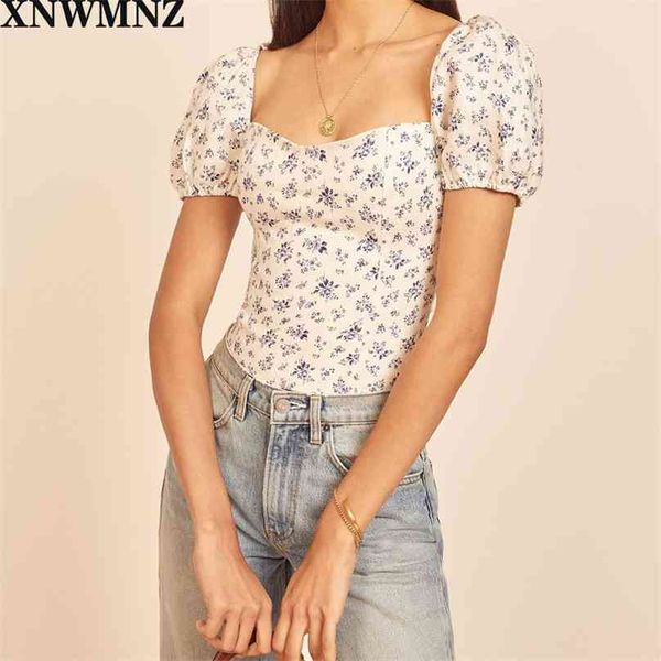 women flroal print fitted bodice and back sweetheart neck puff sleeves female tie closure chic shirt 210520, White
women flroal print fitted bodice and back sweetheart neck puff sleeves female tie closure chic shirt 210520, White